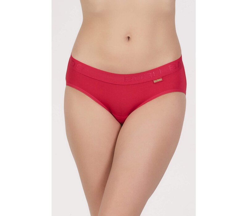 Maxx Owen Dames Slip Rood Bamboe 2-Pack