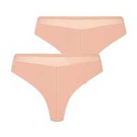 Rj Dames Brazilian String Huidkleur 2-Pack