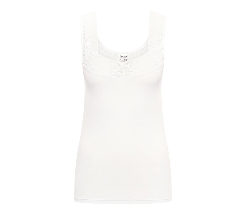 Beeren Dames Comfort Feeling Hemd Wit Met Kant Voordeelpack