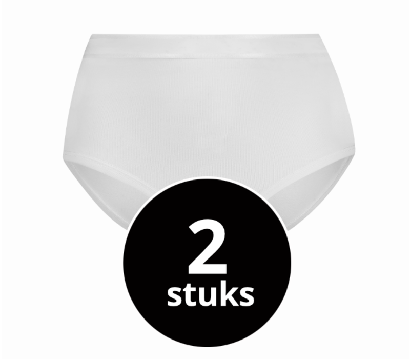 Beeren Dames Green Comfort Midi Wit 2-Pack