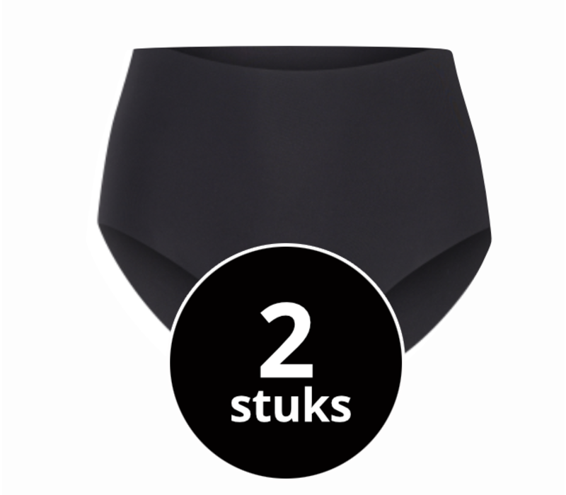 Beeren Dames Invisible Maxi Slip Zwart 2-Pack