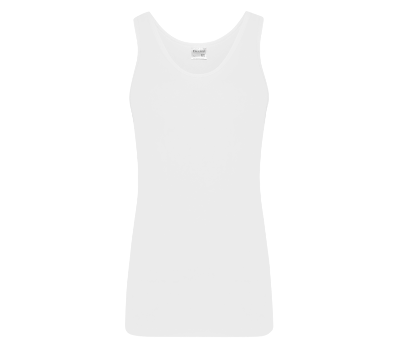 Beeren Heren Singlet Green Comfort Wit Voordeelpack