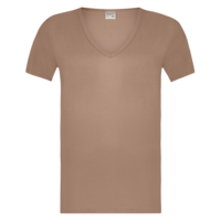 Beeren Heren Diepe V-Hals T-Shirt Extra Lang Green Comfort Huidskleur Voordeelpack