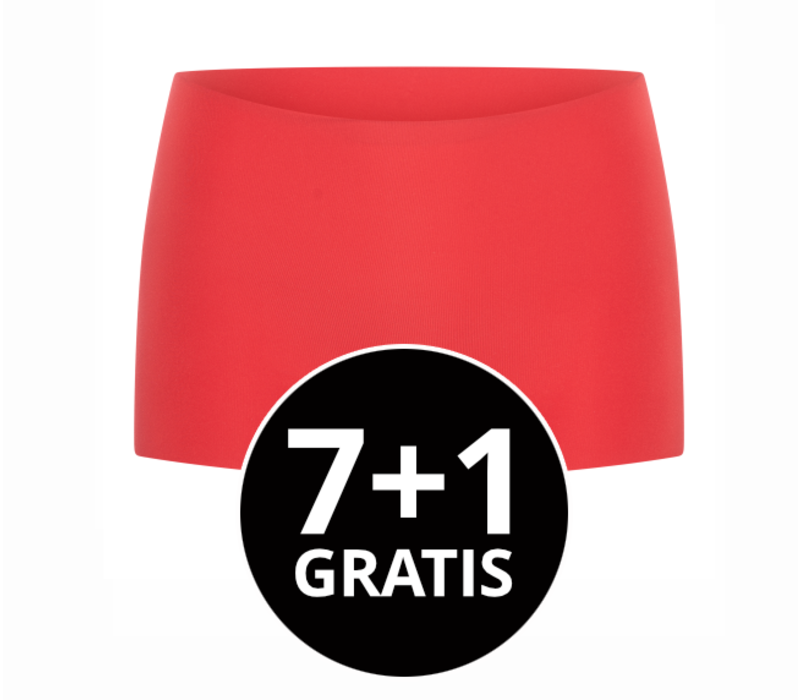 Beeren Dames Short Invisible Rood Voordeelpack