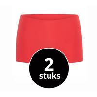Beeren Dames Short Invisible Rood 2-Pack