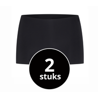 Beeren Dames Short Invisible Zwart 2-Pack