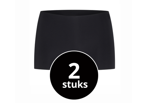 Beeren Dames Short Invisible Zwart 2-Pack