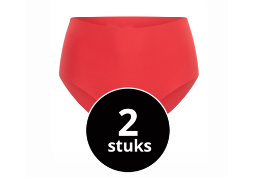 Beeren Dames Invisible Maxi Slip Rood 2-Pack