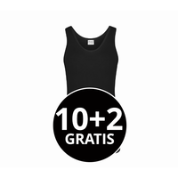Beeren Heren Singlet Green Comfort Zwart Mega Voordeelpack