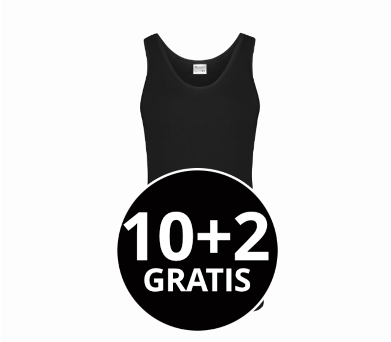 Beeren Heren Singlet Green Comfort Zwart Mega Voordeelpack