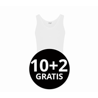 Beeren Heren Singlet Green Comfort Wit Mega Voordeelpack