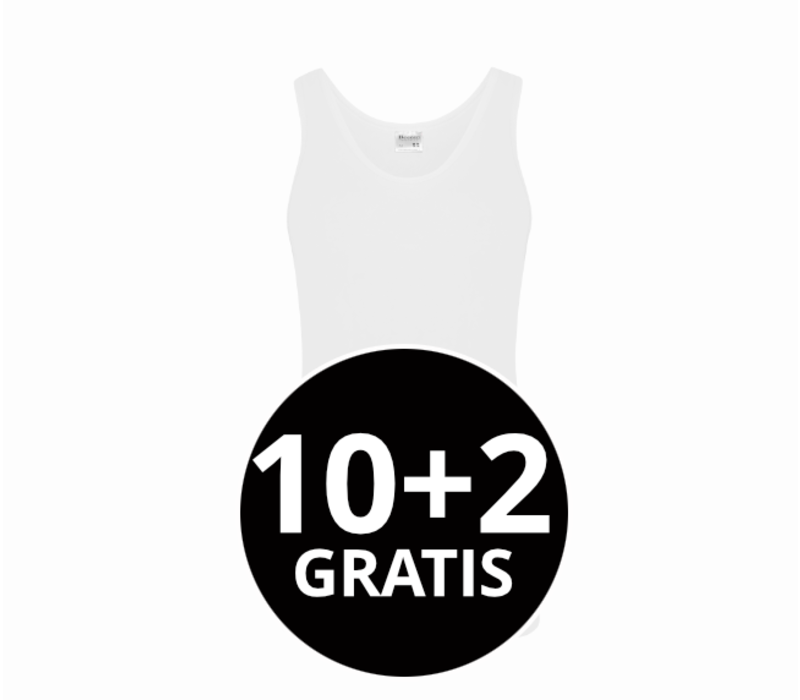 Beeren Heren Singlet Green Comfort Wit Mega Voordeelpack