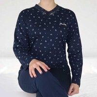Medaillon Dames Pyjama Marine