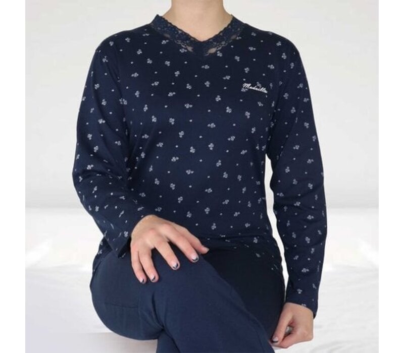 Medaillon Dames Pyjama Marine