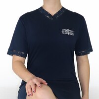 Medaillon Dames Nachthemd Marine