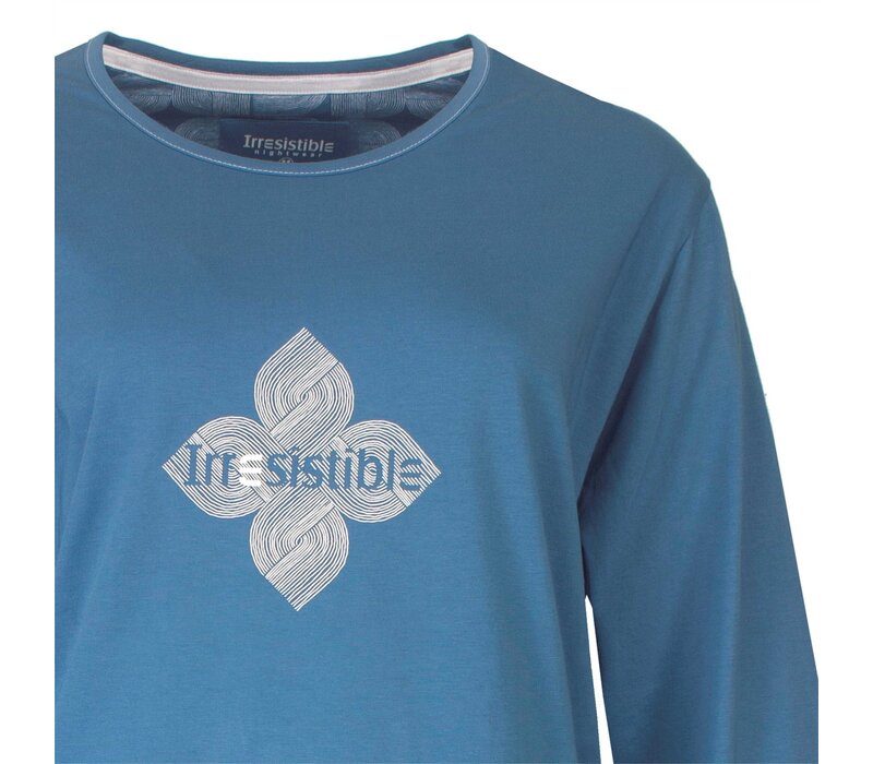 Irresistible Dames Pyjama Ocean Blue