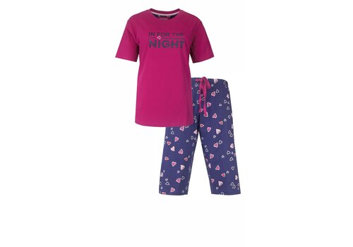 Irresistible Irresistible Dames Pyjama 3/4 Fuchsia