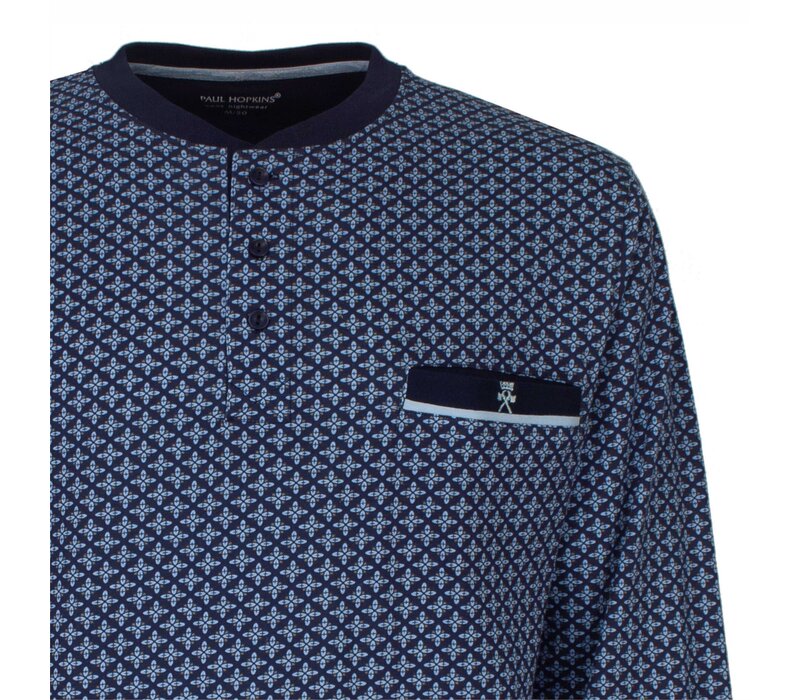 Paul Hopkins Heren Pyjama Blue