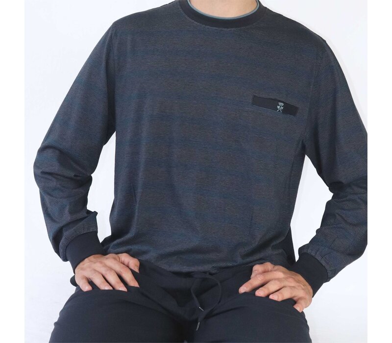 Paul Hopkins Heren Pyjama Dark Blue