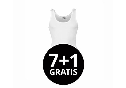 Beeren Heren Singlet M3000 Wit voordeelpack