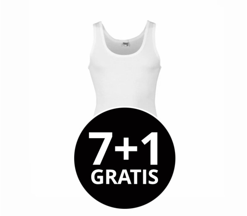 Beeren Heren Singlet M3000 Wit voordeelpack