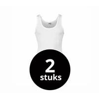 heren singlet M3000 wit 2-Pack