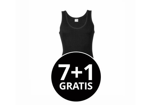 Beeren Heren Singlet M3000 Zwart Voordeelpack