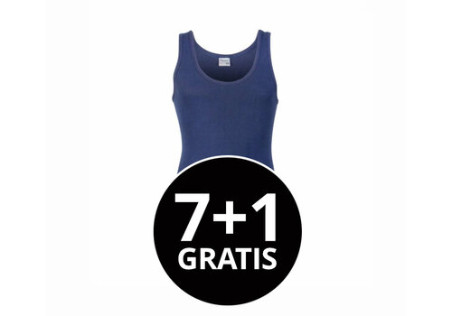 heren singlet M3000 donkerblauw voordeelpack