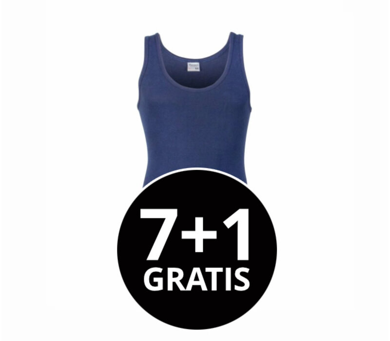 heren singlet M3000 donkerblauw voordeelpack