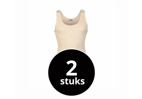 Beeren Heren Singlet M3000 Huidskleur 2-Pack