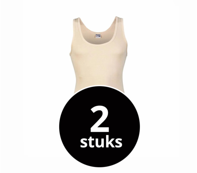 heren singlet M3000 huidskleur 2-Pack