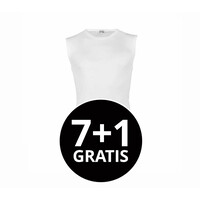 Beeren Heren Mouwloos Shirt M3000 Wit voordeelpack