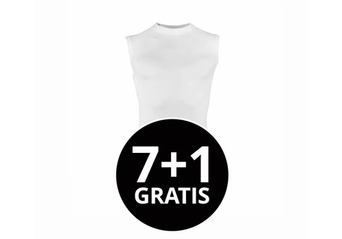 Beeren Heren Mouwloos Comfort Feeling Hemd Wit voordeelpack