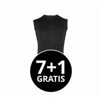 heren mouwloos comfort feeling hemd zwart voordeelpack
