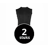 Beeren Heren Mouwloos Comfort Feeling Hemd Zwart 2-Pack