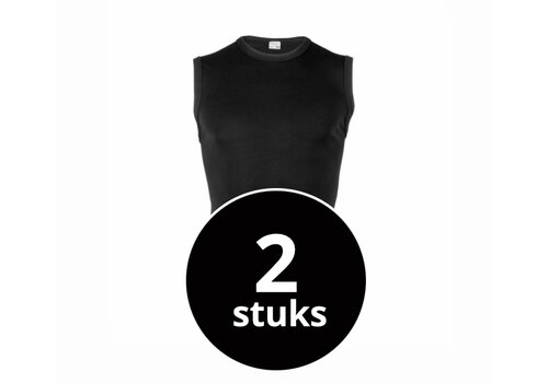 Beeren Heren Young Hemd Zwart 2-Pack