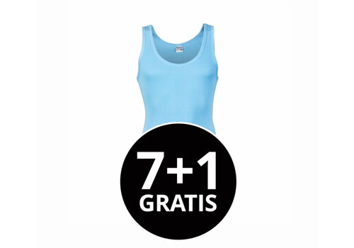 Beeren Heren Singlet M3000 Blauw voordeelpack