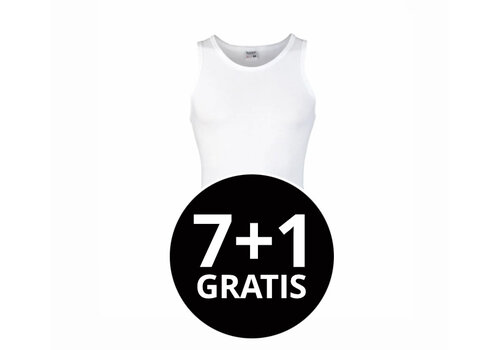 Beeren Heren Singlet Comfort Feeling Wit voordeelpack