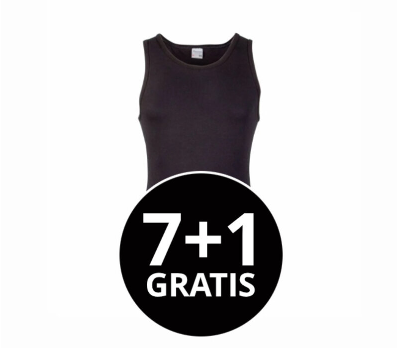 heren singlet comfort feeling zwart voordeelpack