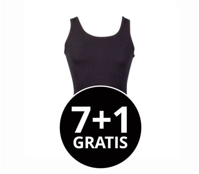 heren singlet beeren young zwart voordeelpack