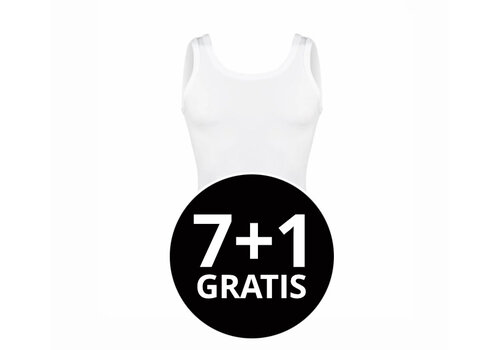 Beeren Heren Singlet Young Wit voordeelpack