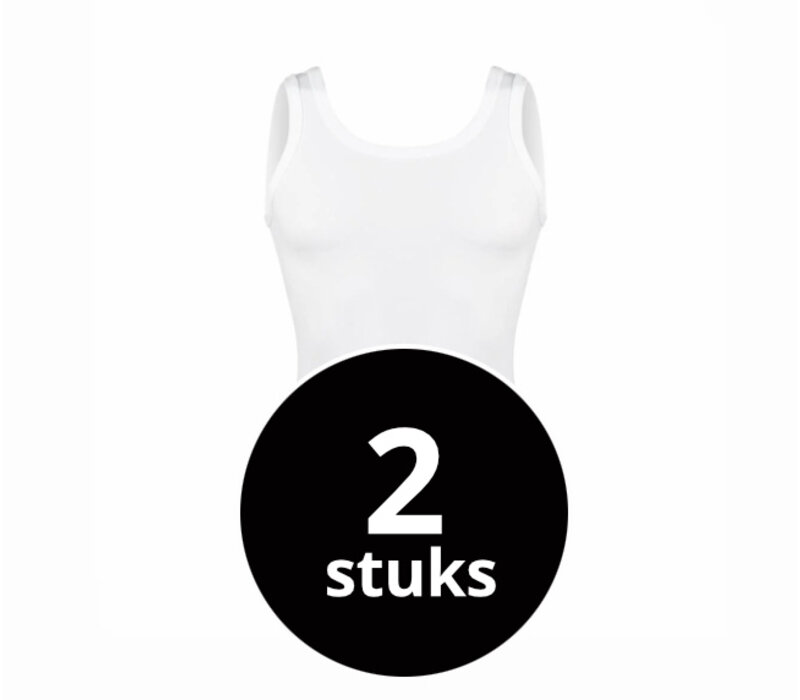 heren singlet beeren young wit 2-Pack