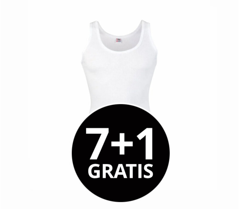 heren singlet startex wit voordeelpack