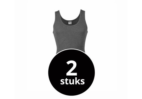 Beeren Heren Singlet M55 Zwart 2-Pack