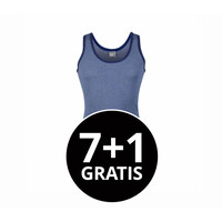 heren singlet jupiter donkerblauw voordeelpack