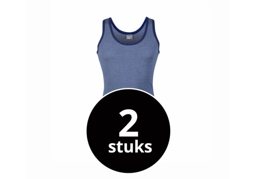 Beeren Heren Singlet Jupiter Donkerblauw 2-Pack