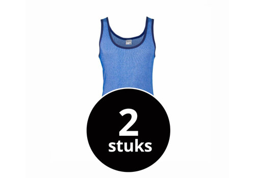 Beeren Heren Singlet M2000 Donkerblauw 2-Pack