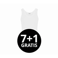 Beeren Heren Singlet Green Comfort Wit Voordeelpack
