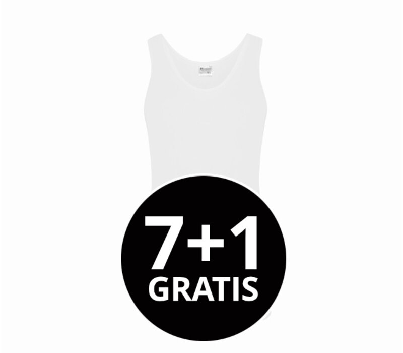 Beeren Heren Singlet Green Comfort Wit Voordeelpack