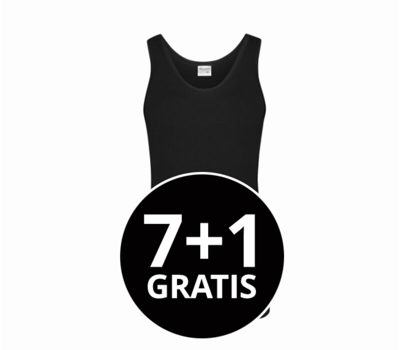 Beeren Heren Singlet Green Comfort Zwart Voordeelpack